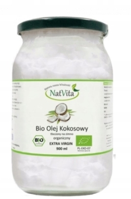 NatVita Bio olej kokosowy 900 ml