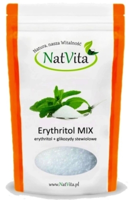 NatVita Erytrytol Mix+ glikozydy stewiolowe 800g