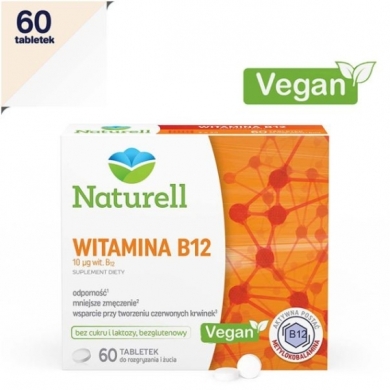 Naturell Witamina B12 60 tabletek do ssania