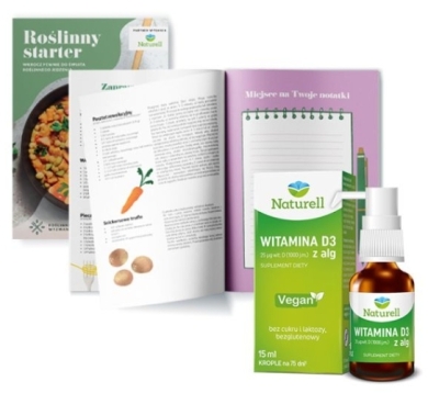 Naturell Witamina D3 z alg krople dla dzieci 15 ml