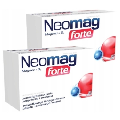 NeoMag Forte Magnez + B6 50 tabletek Wielopak x2