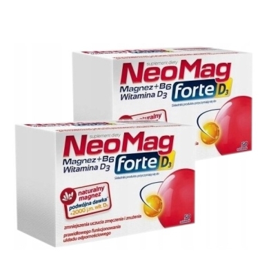 Neomag forte D3 50 tabletek Wielopak x2