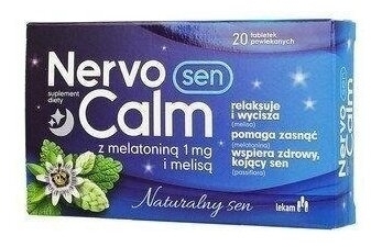 NervoCalm Sen z melatoniną i melisą 20 tabletek