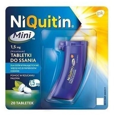 NiQuitin Mini 1,5 mg 20 tabletek