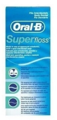 Nić Dentystyczna ORAL-B SUPERFLOSS 50 m