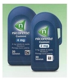 Nicorette Coolmint 4 mg 20 tabletek