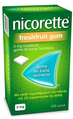 Nicorette FreshFruit Gum 4 mg 105 sztuk