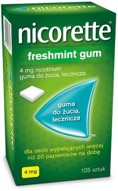 Nicorette Freshmint Gum 4 mg 105 sztuk marcel test kolejny