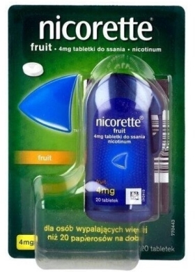 Nicorette Fruit 4 mg 20 tabletek