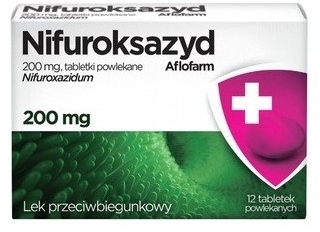 Nifuroksazyd Aflofarm 200mg 12 tabletek