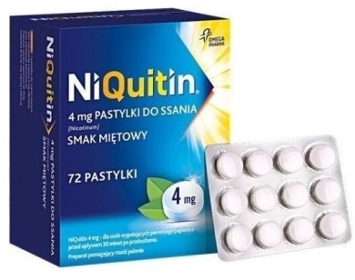 Niquitin 4 mg 72 pastylki