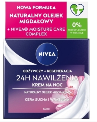 Nivea 24H nawilżający krem na noc 50ml 