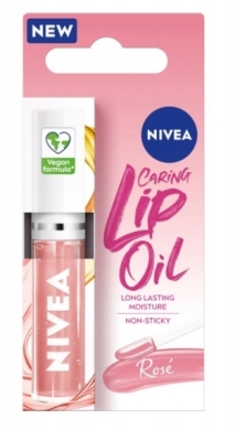 Nivea Caring Lip Oil Rosé Pielęgnujący olejek do ust 5,5 ml