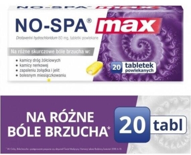 No-Spa MAX (No-Spa Forte) 0,08 g 20 tabletek