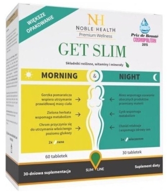 Noble Health Get Slim Morning & Night 90 tabletek
