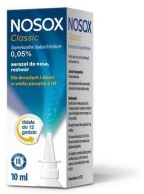 Nosox Classic aer.donosa,roztw. 0,05% 10ml
