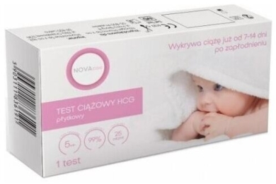 Novagen Test Ciążowy HCG płytkowy 1 szt.