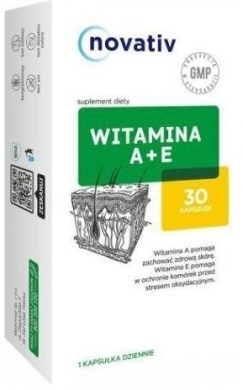 Novativ Witamina A+E 30 kapsułek
