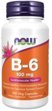 Now Foods B-6 10mg 100 kapsułek