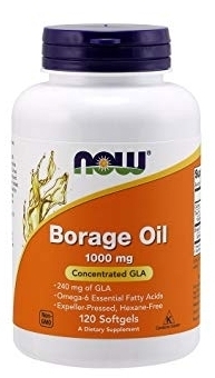 Now Foods Borage oil- Olej z ogórecznika 1000 mg 120 kapsułek