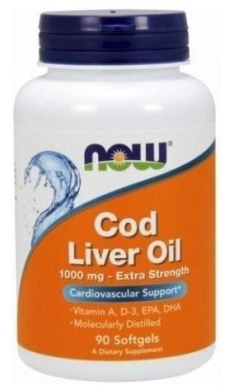Now Foods Cod Liver Oil - Tran Now Foods 90 kapsułek
