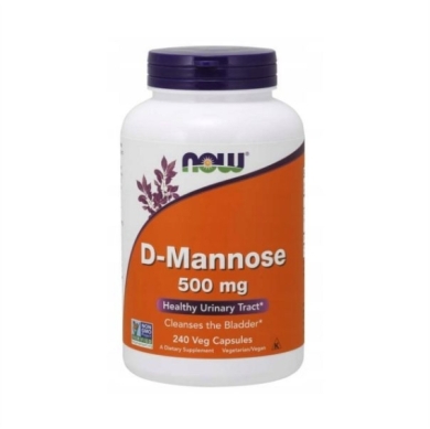 Now Foods D-mannose 500 mg 240 kapsułek