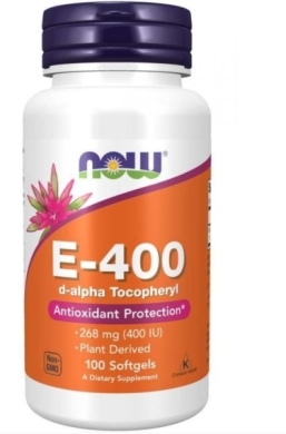 Now Foods E-400 (D-alfa tokoferyl) 100 kapsułek