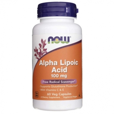 Now Foods Kwas Alfa-Liponowy 100mg 60 kapsułek