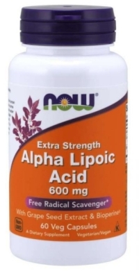 Now Foods Kwas Alfa-Liponowy 600 mg 60 kapsułek