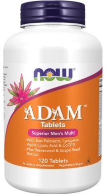 Now Foods Multiwitamina i Składniki Mineralne dla Mężczyzn ADAM 120 tabletek