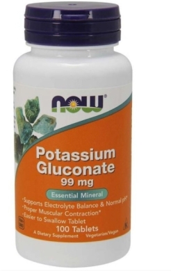 Now Foods Potassium gluconate 100 tabletek