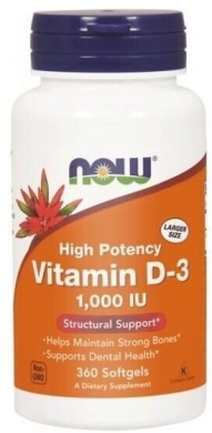 Now Foods Vitamin D3 1000IU 360 kapsułek