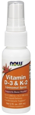 Now Foods Wit D-3 & K-2 Liposomal spray 59 ml