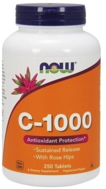 Now Foods Witamina C-1000 przedłużone uwalnianie 250 tabletek