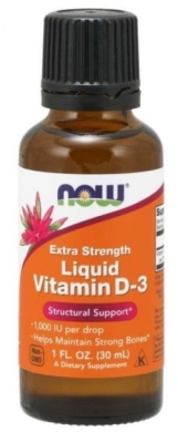 Now Foods Witamina D3 1000 IU w MCT 30ml