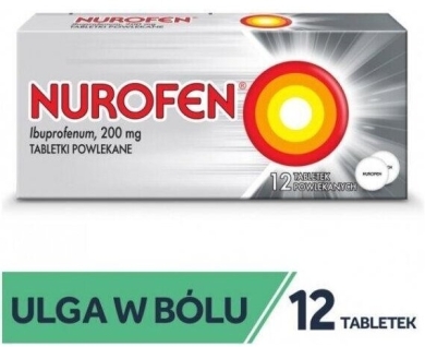 Nurofen ibuprofen 200 mg na ból i gorączkę tabletki 12 szt. 