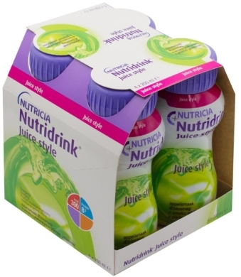 Nutridrink Juice Style jabłkowy 4 x 200 ml