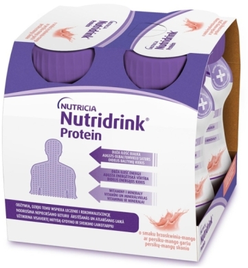 Nutridrink Protein smak brzoskwinia-mango 4 x 125 ml 
