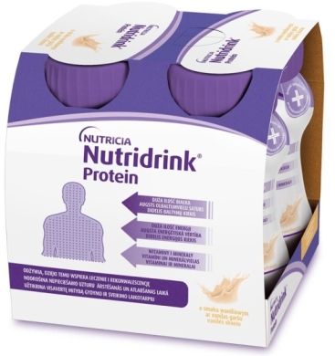 Nutridrink Protein smak waniliowy 4 x125 ml
