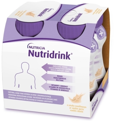 Nutridrink smak waniliowy 4 x 125 ml