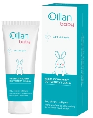 OILLAN Baby Krem ochronny do twarzy i ciała 75 ml