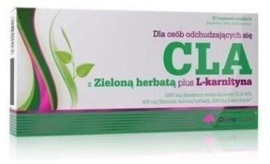 OLIMP CLA z zieloną herbatą + L-karnityna 60 kaspułek 