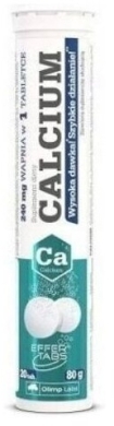OLIMP Calcium o smaku cytrynowym 20 tabletek musujących