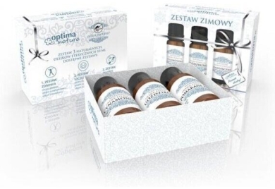 OPTIMA NATURA ZESTAW ZIMOWY olejek cynamonowy, goździkowy i  pomarańczowy 3x10ml