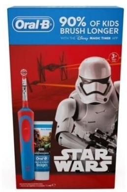 ORAL-B Szczoteczka elektryczna do zębów dla dzieci + pasta do zębów 75 ml Star Wars
