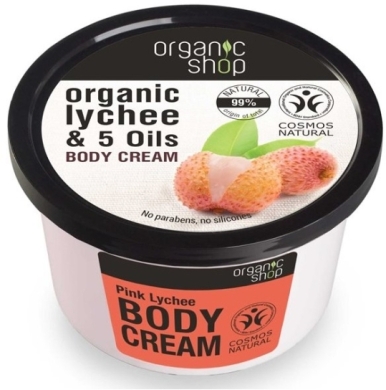 ORGANIC SHOP Krem do ciała Różowe liczi 250 ml
