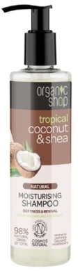ORGANIC SHOP Szampon nawilżający do włosów Coconut&Shea 280 ml