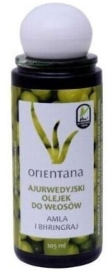 ORIENTANA Ajurwedyjski Olejek do włosów amla i bhringraj 105ml