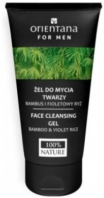ORIENTANA For Men żel do mycia twarzy Bambus i Fioletowy ryż 150 ml