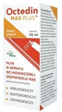 Octedin MAX PLUS płyn dezynfekcyjny do rąk 30 ml